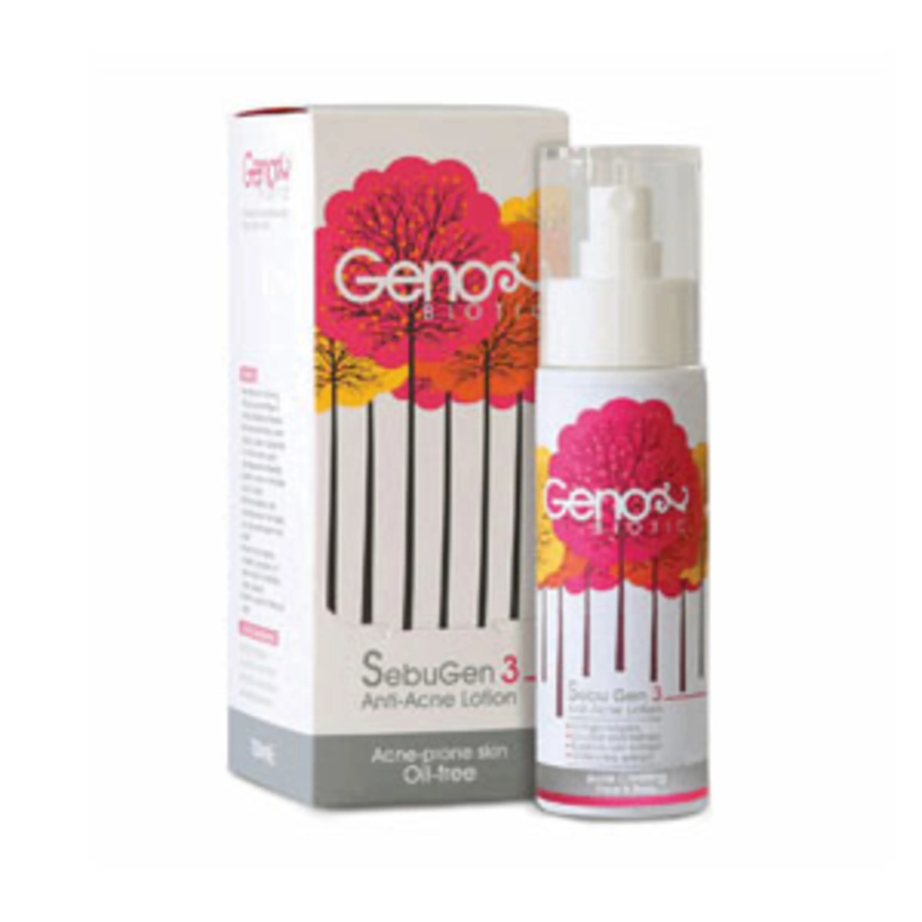 genobiotic sebugen anti acne lotion ژنوبیوتیک محلول شستشوی صورت و بدن